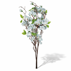 Rama artificial de rosa silvestre - azul