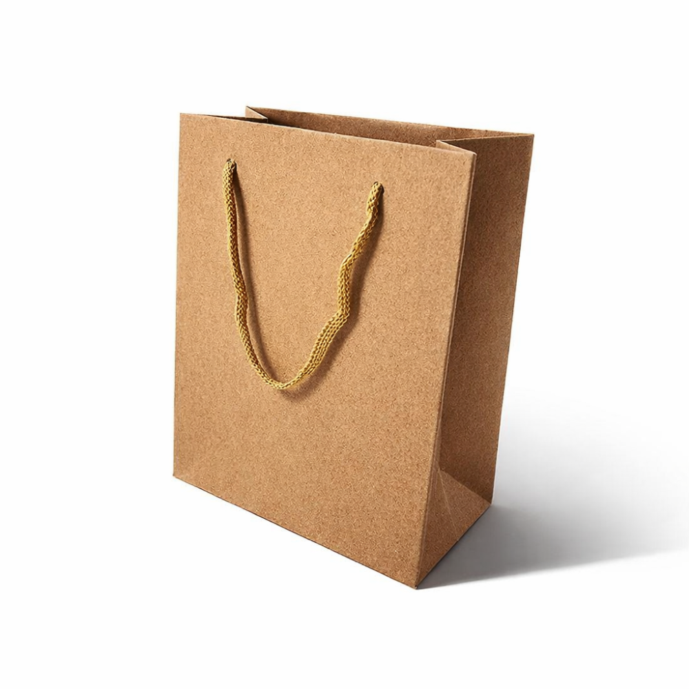12 bolsas de papel kraft color marrón natural 11x6x14 cm