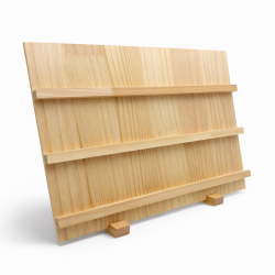Estantería de madera de 3 niveles para soportes para joyas