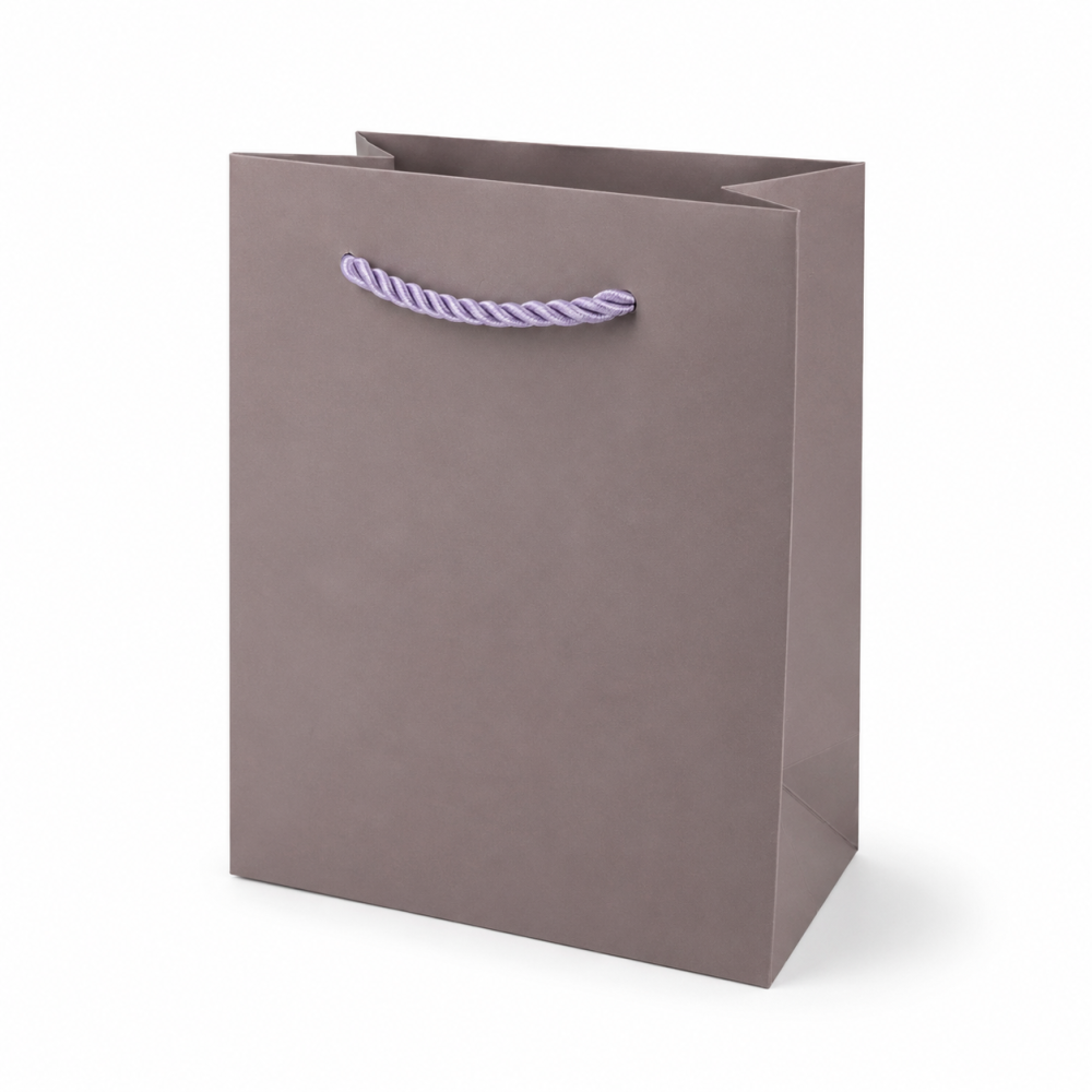 12 pequeñas bolsas de regalo Gris Topo - 14x8x18cm