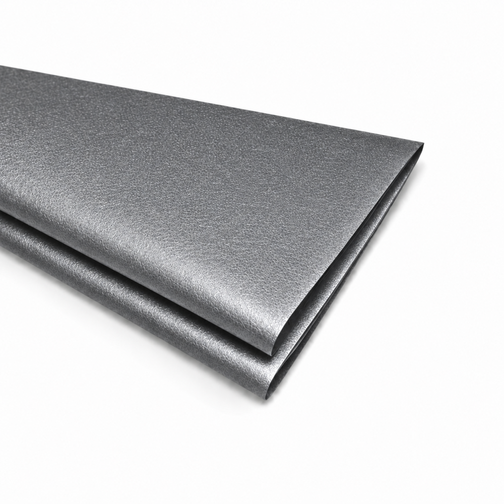 10 hojas de papel de seda iridiscente gris antracita