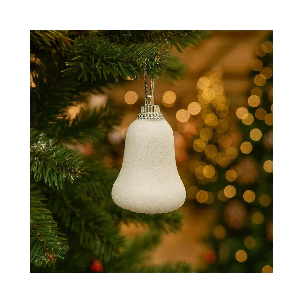 Colgantes Navidad blancos naturales pack 216 piezas
