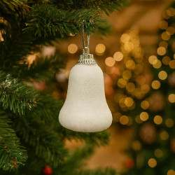 Pack "Blanc Givré" - 216 colgantes blancos y naturales, 6 motivos (72 DE REGALO)