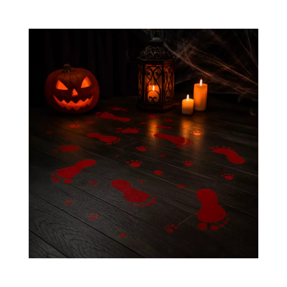 Stickers Halloween pack 3 modelos rojo 30,5x43,5 cm