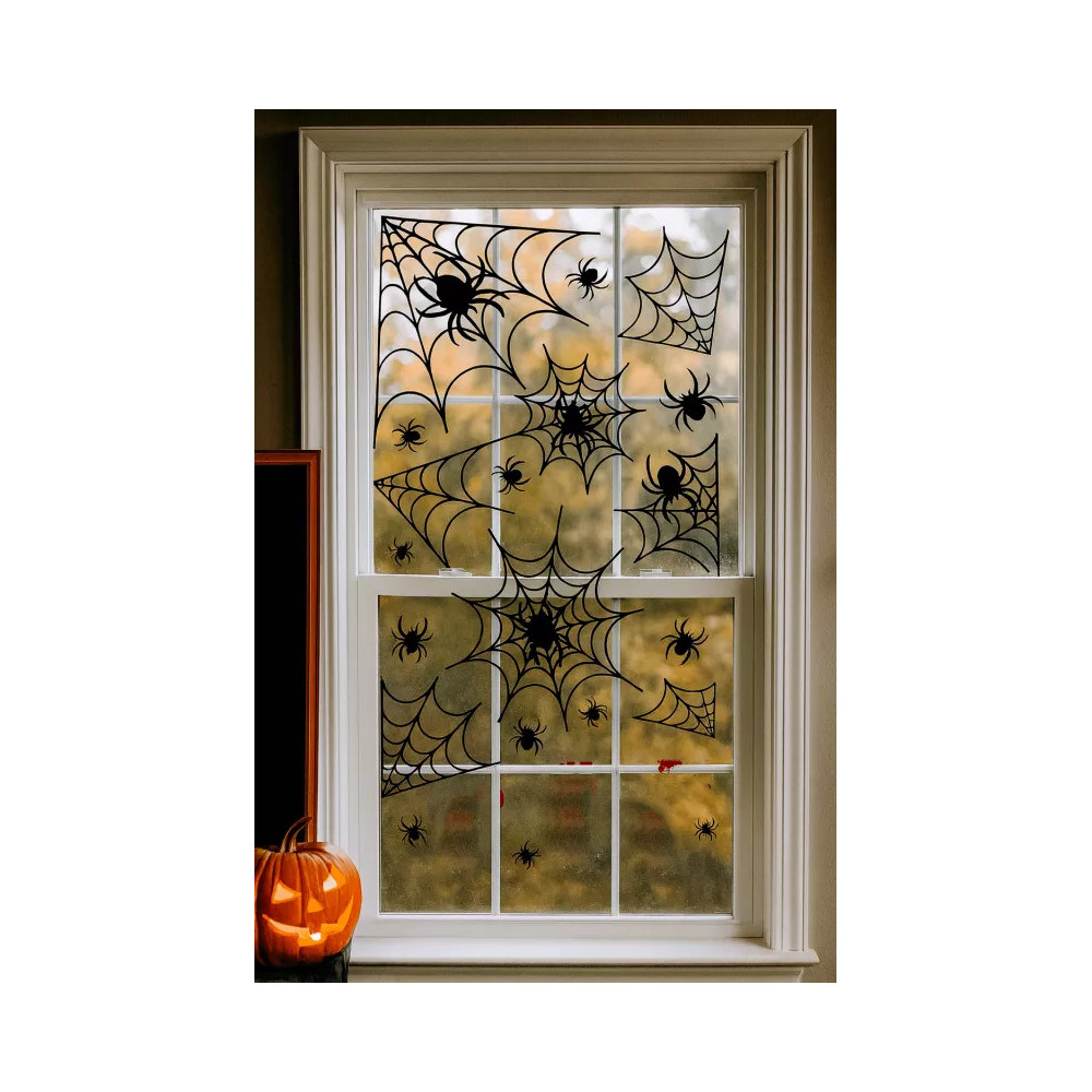 Stickers Halloween pack 3 modelos rojo 30,5x43,5 cm