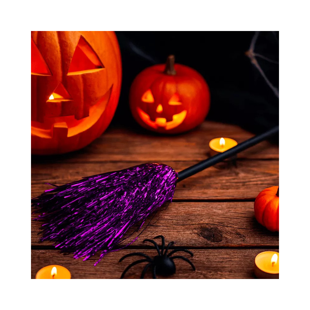 Pack 3 martinets decoración Halloween negro morado naranja