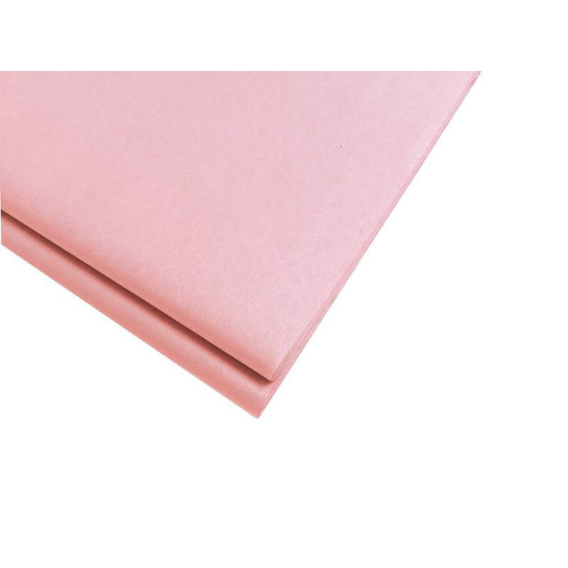 20 hojas de papel de seda rosa claro