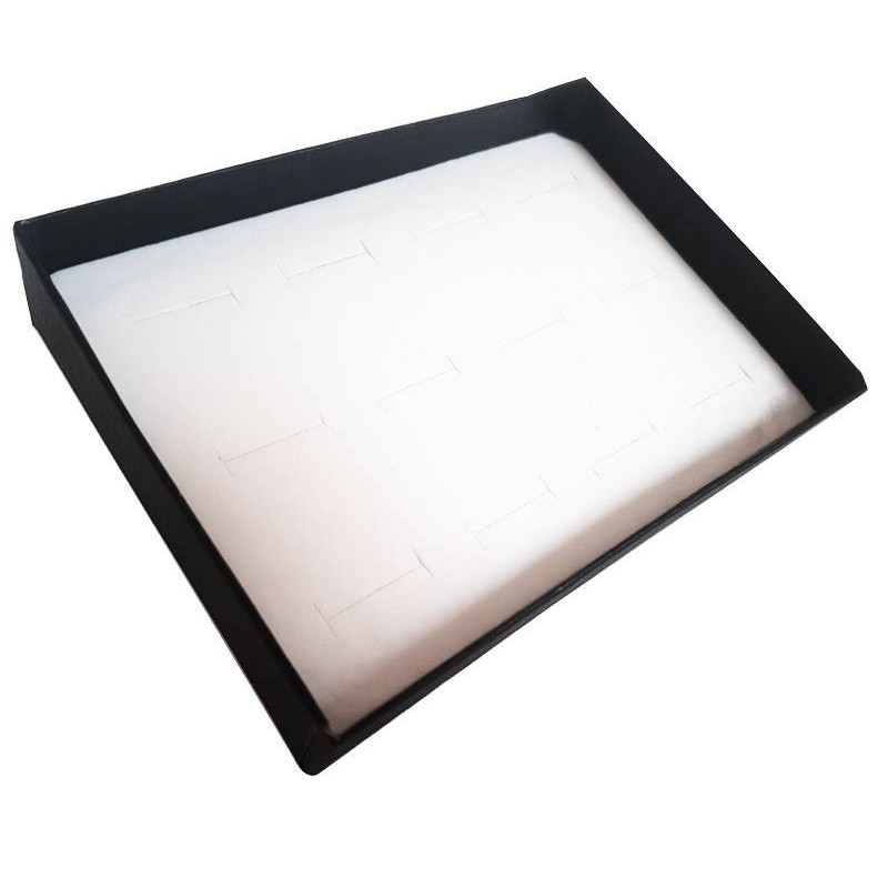 Baguier noir en carton avec couvercle 12 bagues - 6831