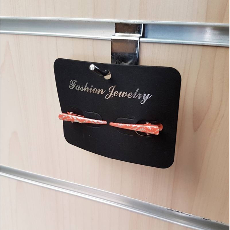 Soportes para joyas de cartón negro para pasadores de pelo - 2602