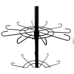 Plato de metal negro de 49 cm con 10 brazos