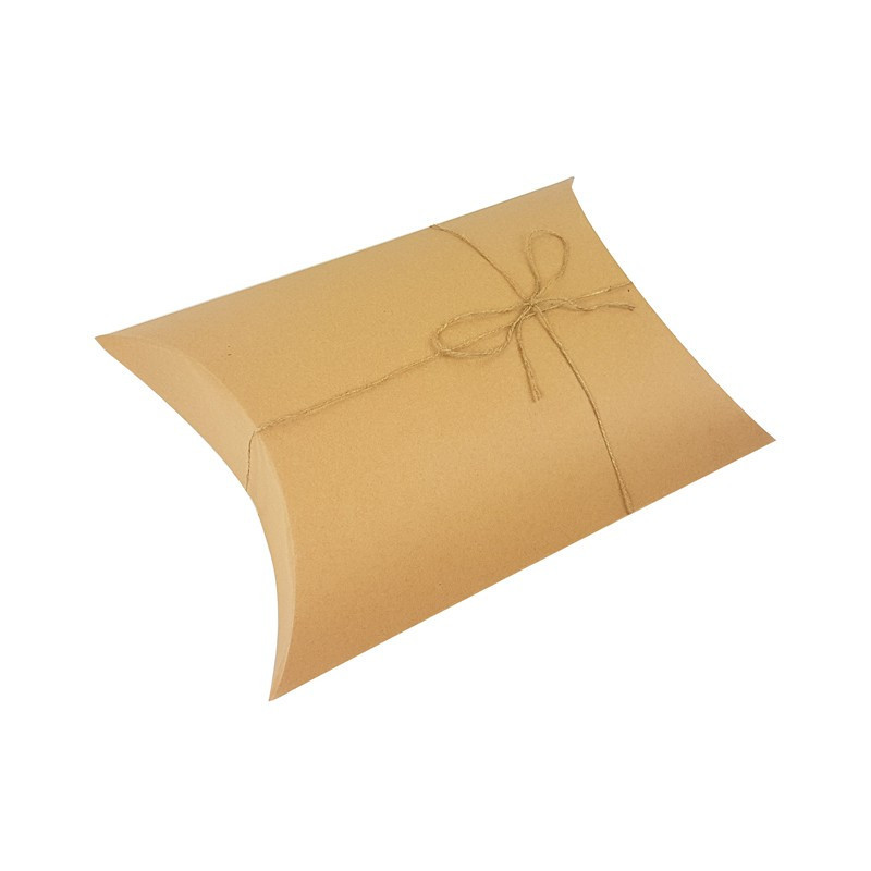 Lote de 25 cajas piramidales grandes de papel kraft marrón 30 x 45 x 12 cm