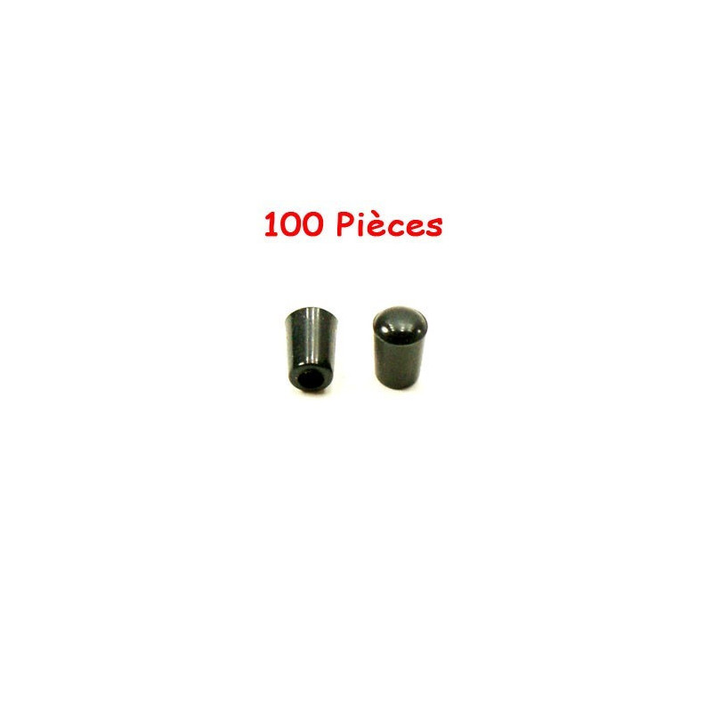 100 tapones protectores para soportes de metal de 3 mm