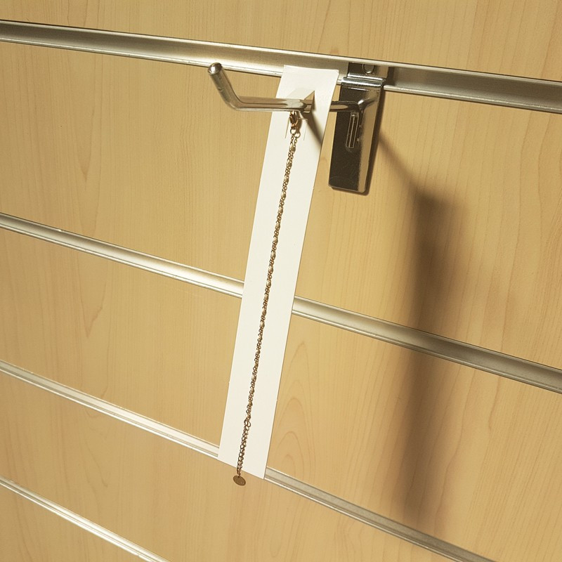 100 soportes de cartón blanco para cadenas y pulseras - 9629