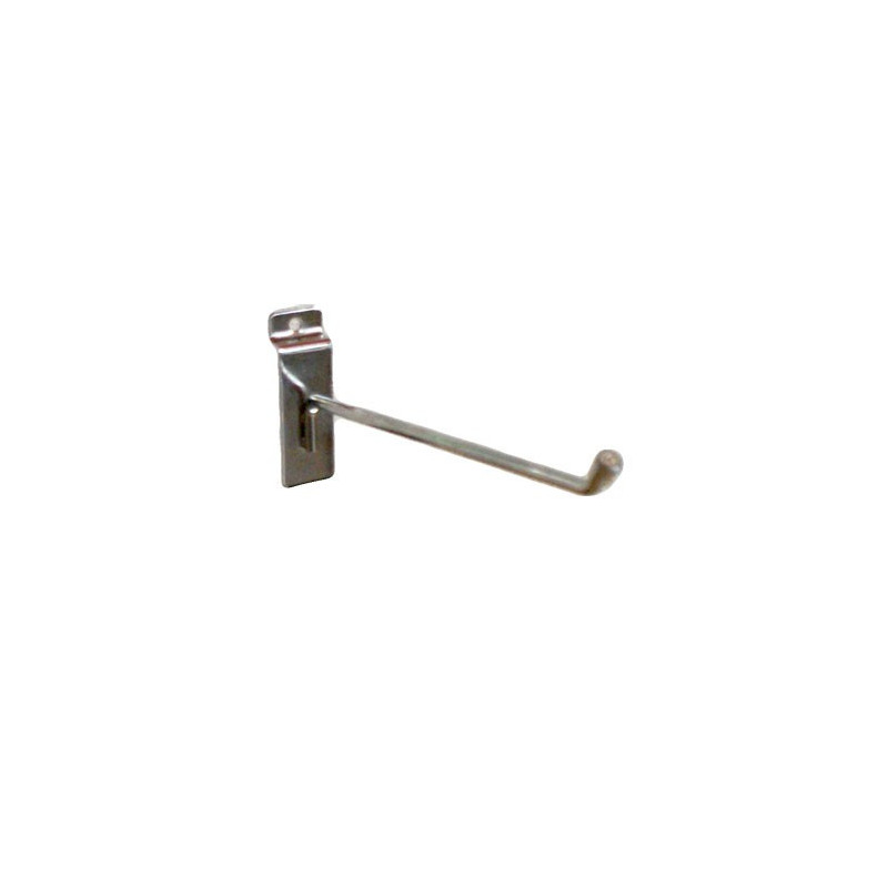Brazo de metal cromado con panel ranurado de 30 cm