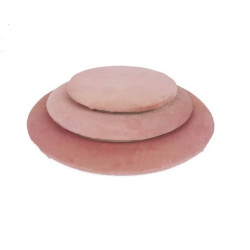 Lote de 3 volúmenes decorativos de terciopelo rosa