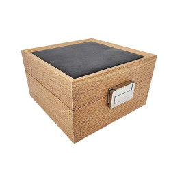 Petit boîte de rangement pour 1 montre aspect bois clair