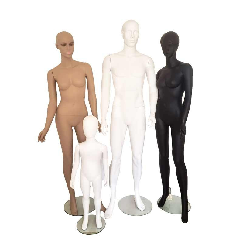 Mannequin femme avec visage en résine blanche
