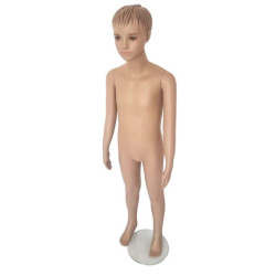 Mannequin vêtement garçon 10-12 ans avec visage de couleur chair