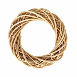 Couronne décorative en osier 25cm - naturel