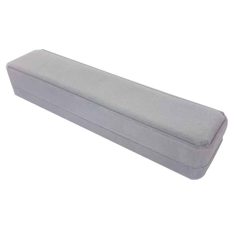 1 écrin en velours gris uni à bracelet ou stylo - 10091