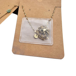 100 pochettes auto-adhésives pour support carton