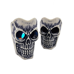 12 petites bougies sans flamme à led - Tête de mort
