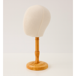 Tête mannequin en bois et coton - Enfant