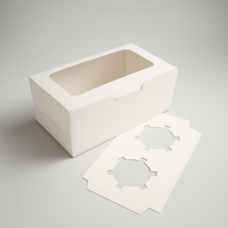 Petite boîte cadeau à fenêtre en carton à plier, boîte cadeau à bougie