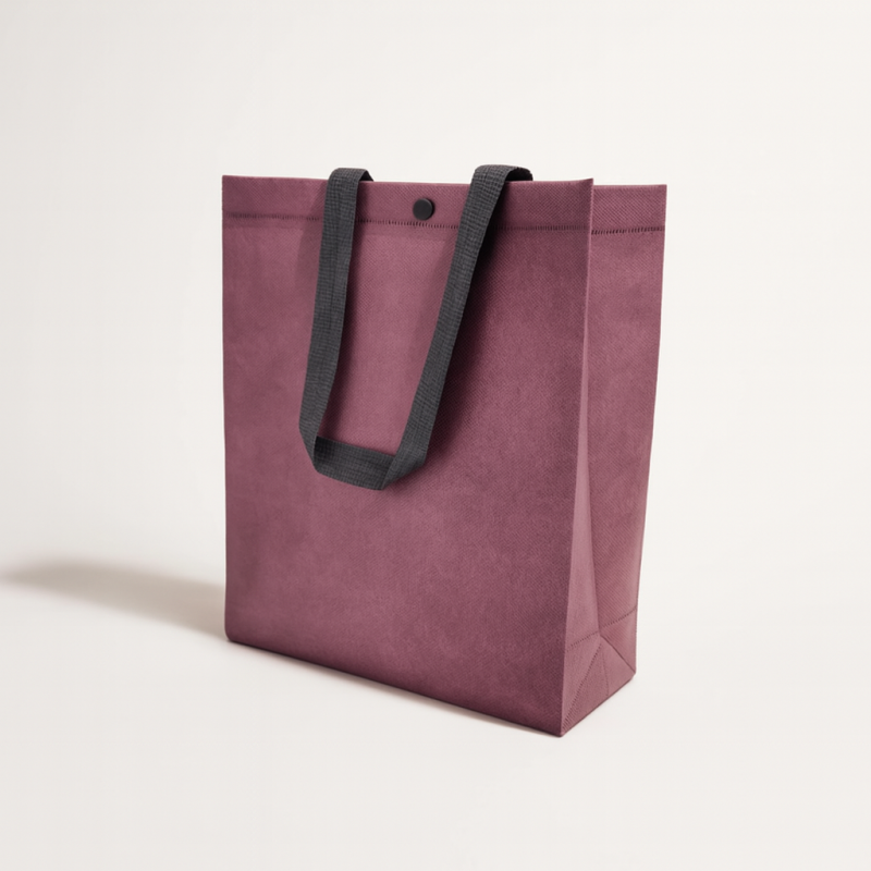12 sacs cabas en TNT à poignées anses 32.5x33.5x10cm - Raisin