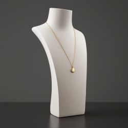 Grand buste luxe en résine blanche - 35cm
