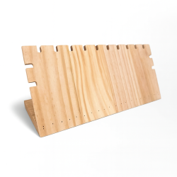 Petit présentoir bijoux pour chaînes en bois de pin