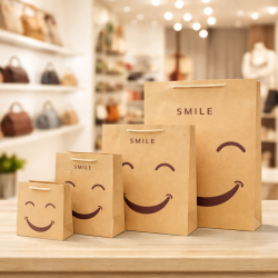 Pack intégral sacs kraft smiley "Zen & Happy" - Le format XL offert