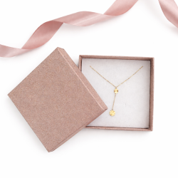 PACK ST-VALENTIN : 12 Écrins carrés Rose Gold pailletés + Ruban + 12 SACS OFFERTS