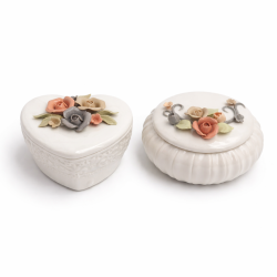 PACK DÉCO : Ensemble 5 pièces céramique fleurs - LE BOUGEOIR ET LE SOLIFLORE OFFERTS