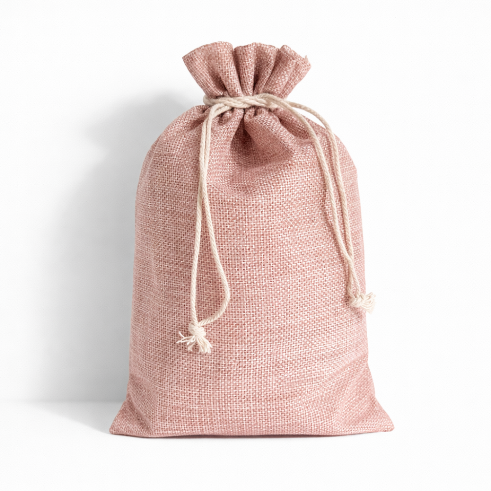 PACK 60 grandes bourses jute 20x30cm colorées - 20 OFFERTES