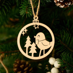 Pack Duo Noël - 32 décorations en bois à suspendre, 16 OFFERTES