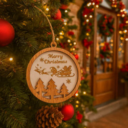 Pack "Petit Chalet" - 14 décorations en bois, 7 OFFERTES
