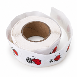 Étiquettes cœur Saint-Valentin « I Love You » – 8 modèles assortis