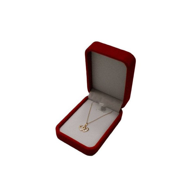 Écrin/boîte à Bijoux Rouge Pour Collier Avec Pendentif - Grand Format - Neuf