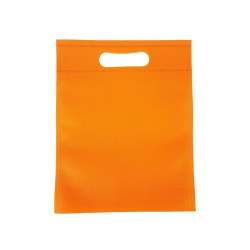 Set di 120 sacchetti in tessuto non tessuto arancioni 19x24 cm