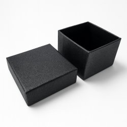 Set di 120 piccoli astucci per anelli 5x5 cm - Nero