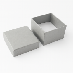 Set di 120 piccoli astucci per anelli 5x5 cm - Grigio chiaro