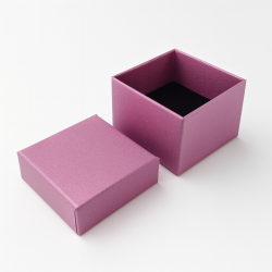 24 piccole scatole per anelli 5x5 cm - Lilla