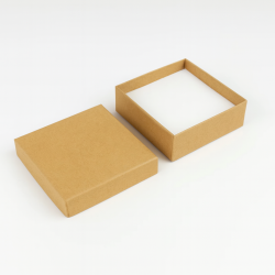 12 astucci per parure 9x9 cm - kraft marrone