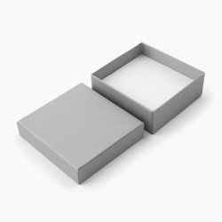 12 astucci per parure 9x9 cm - grigio chiaro
