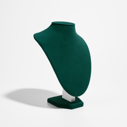 Piccolo manichino in similpelle verde smeraldo 21 cm