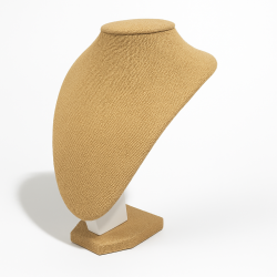 Busto in juta beige per collane da 29 cm