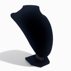 Busto in velluto nero per collane 29 cm