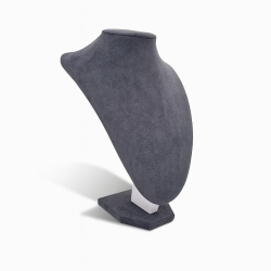 10 busti lunghi in similpelle grigio antracite 34 cm