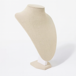 10 busti lunghi in cotone beige naturale 34 cm